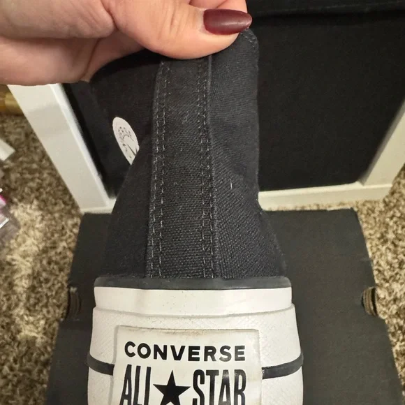Converse All Star Black and White High Tops - Picture 4 of 4